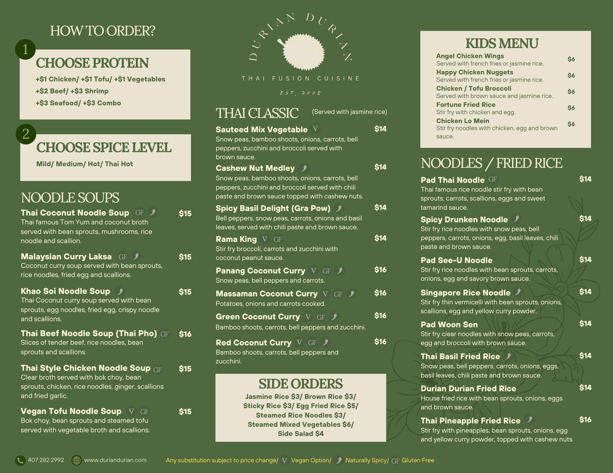 Menu Front